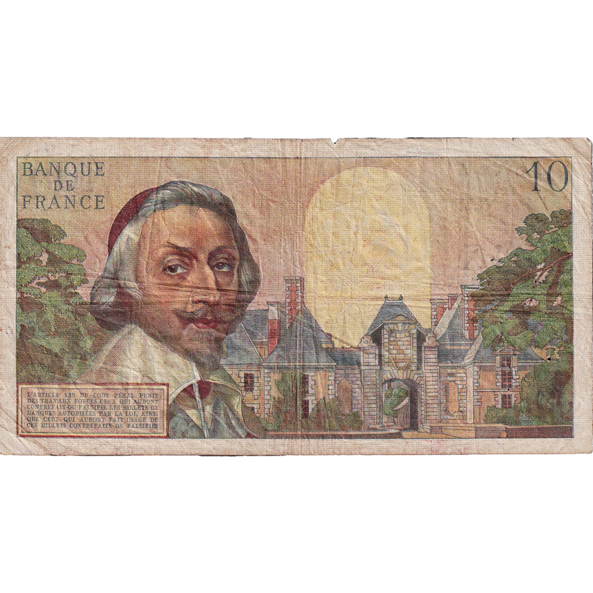 France, 10 Nouveaux Francs, Richelieu, 1960, L.119, VF(30-35), Fayette:57.10