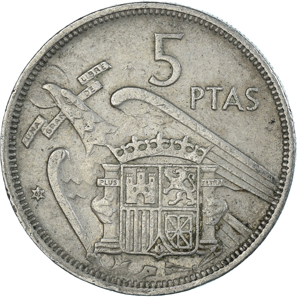 Moeda, Espanha, 5 Pesetas, 1969