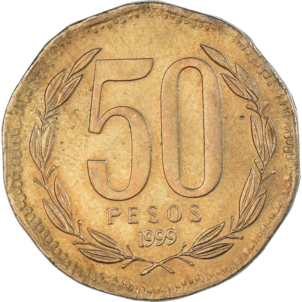 Moneda, Chile, 50 Pesos, 1999