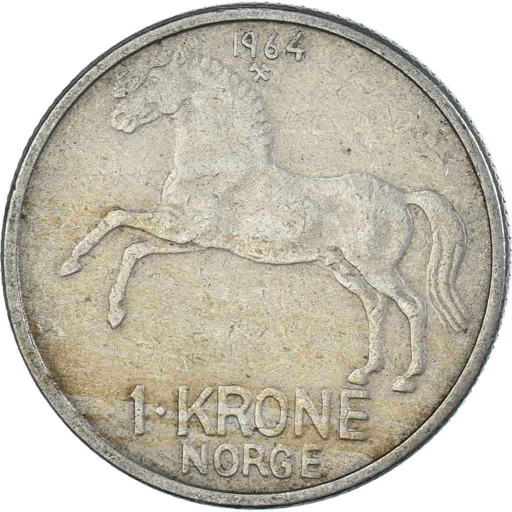 Münze, Norwegen, 1 Krone, 1964