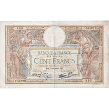 France, 100 Francs, Luc Olivier Merson, 1938, F.59520, TTB, Fayette:25.21