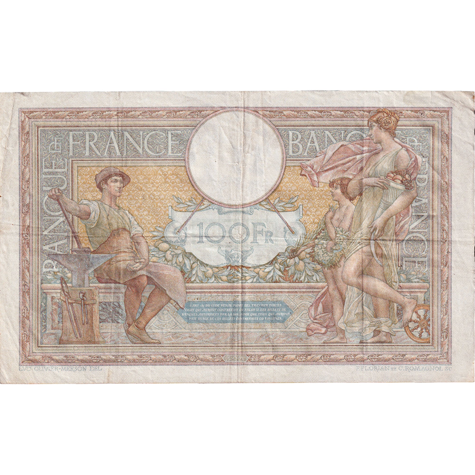 Frankrijk, 100 Francs, Luc Olivier Merson, 1938, F.62420, TTB, Fayette:25.34