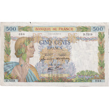 Francia, 500 Francs, La Paix, 1942, D.7219, MBC, Fayette:32.42, KM:95b