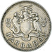 Coin, Barbados, 25 Cents, 1980
