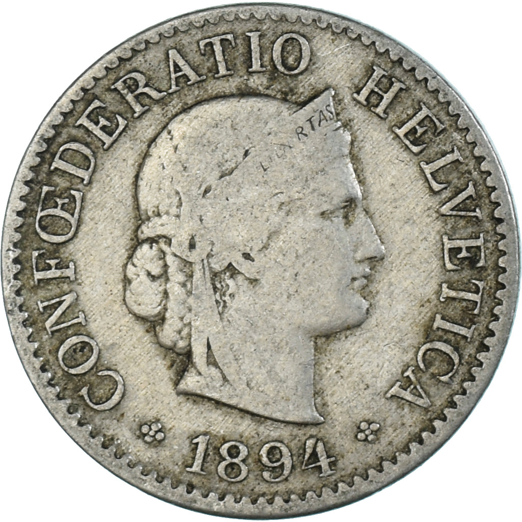 Münze, Schweiz, 5 Rappen, 1894