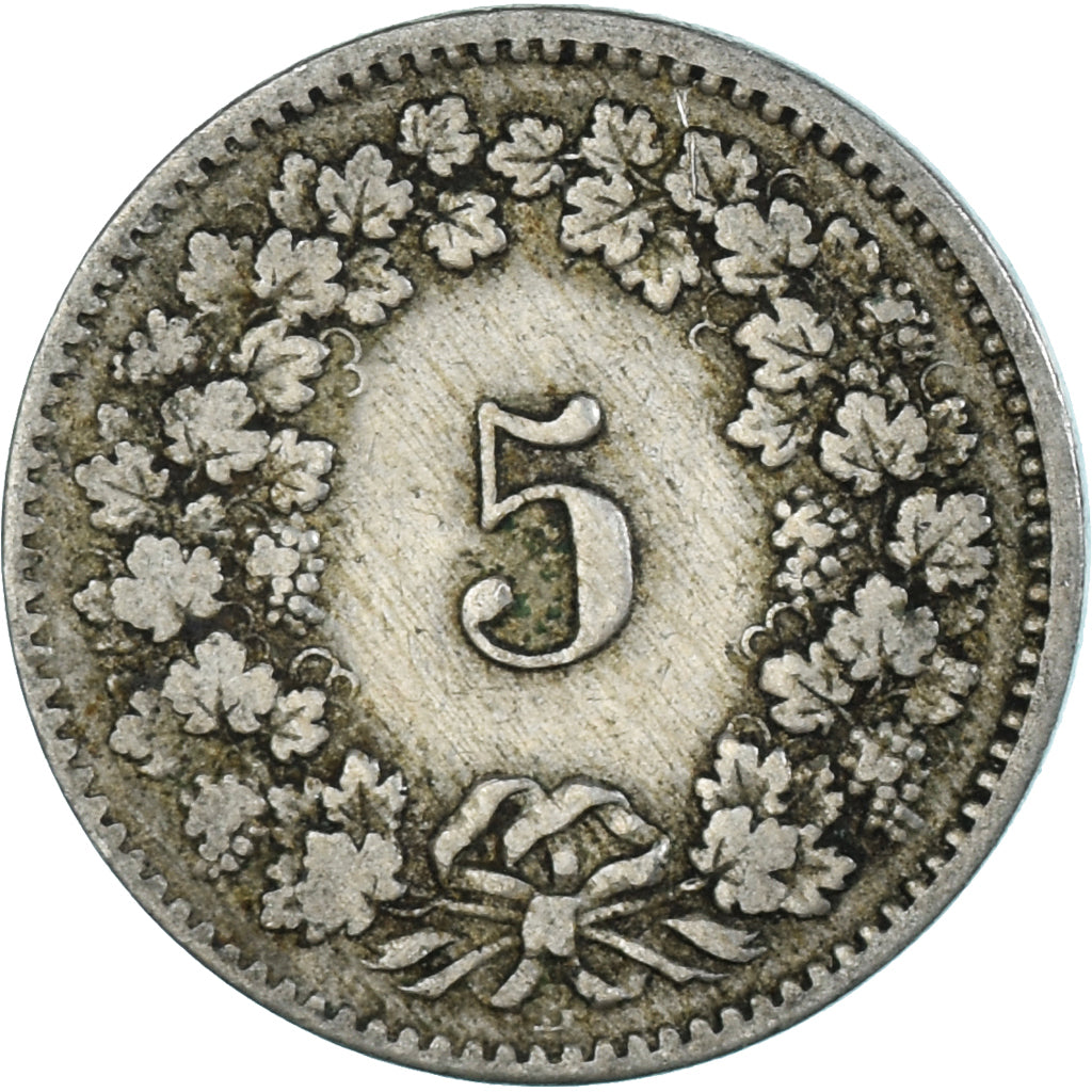 Münze, Schweiz, 5 Rappen, 1894