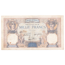 Francia, 1000 Francs, Cérès et Mercure, 1939, B.6030, BB, Fayette:38.34