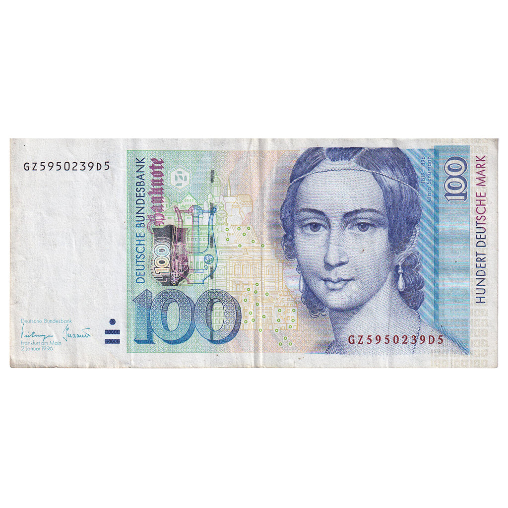 Banknote, GERMANY - FEDERAL REPUBLIC, 100 Deutsche Mark, 1996, 1996-01-02