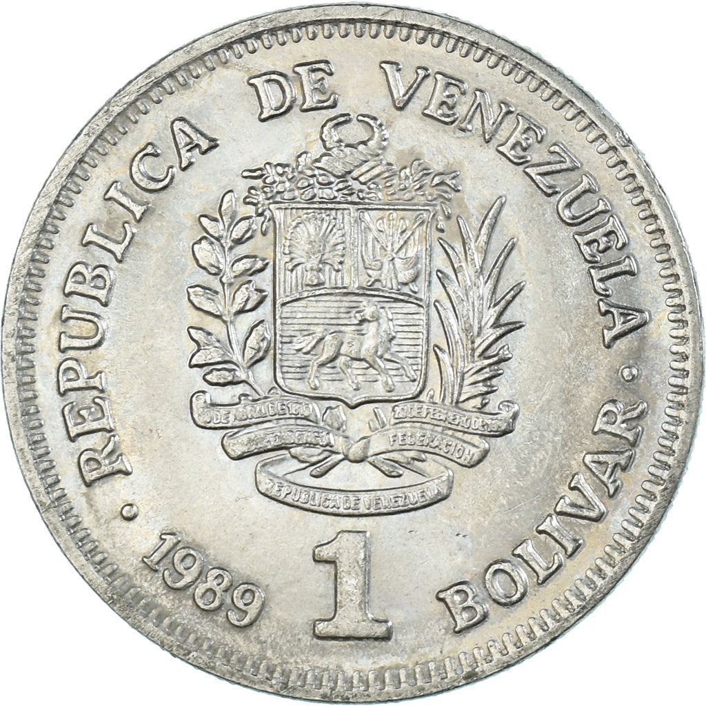 Münze, Venezuela, Bolivar, 1989