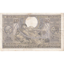 Banknote, Belgium, 100 Francs-20 Belgas, 1938, 1938-08-12, KM:107, EF(40-45)