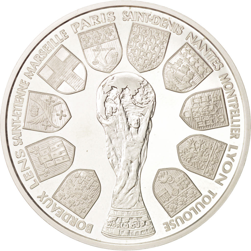 France, 10 Francs, 1998, MS(64), Silver, KM:1167