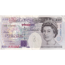 Banknote, Great Britain, 20 Pounds, Undated (1993), KM:384b, EF(40-45)