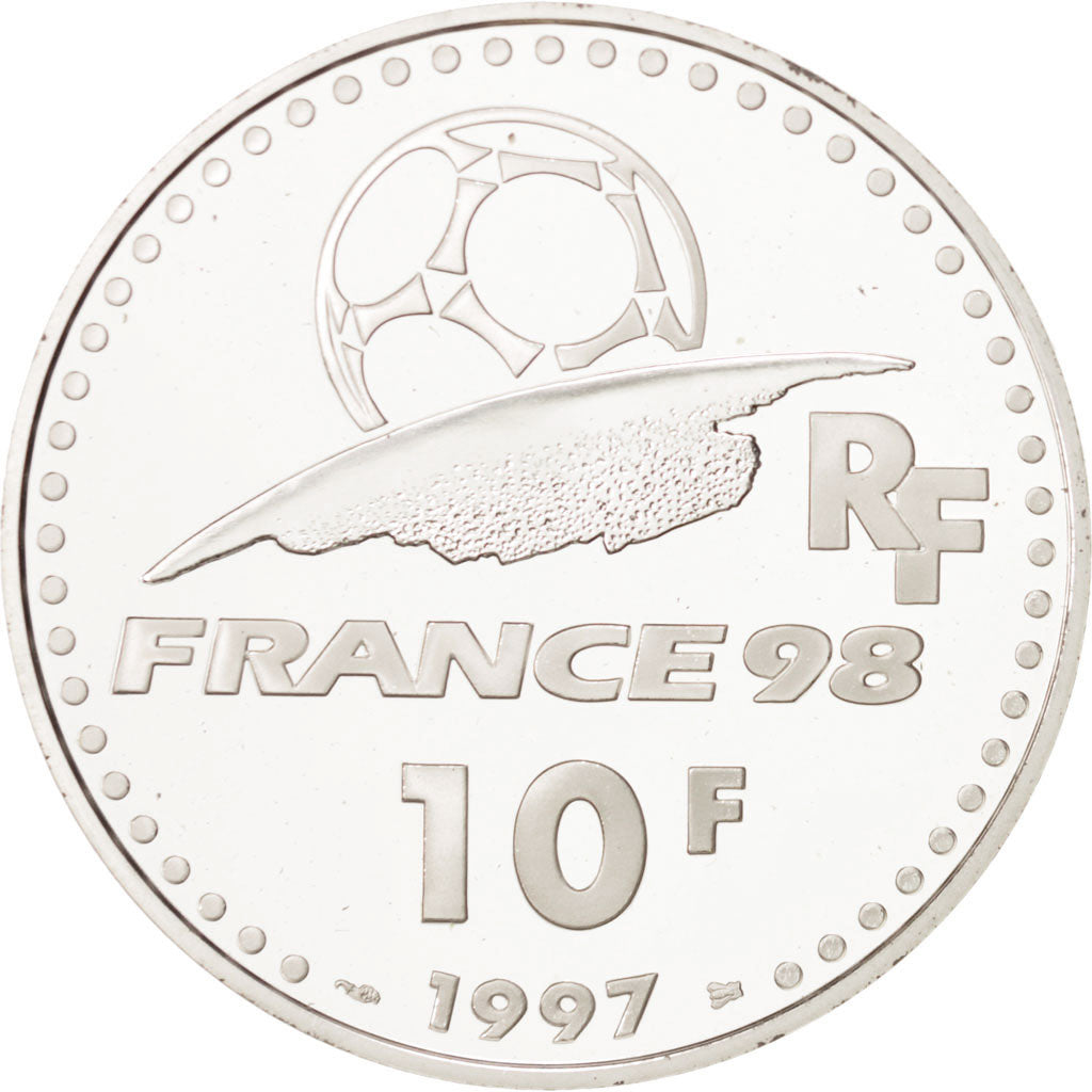 Coin, France, 10 Francs, 1997, MS(65-70), Silver, KM:1164