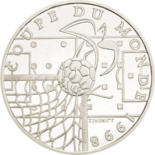 France, 10 Francs World Cup Soccer, 1996, MS(64), Silver, KM:1144