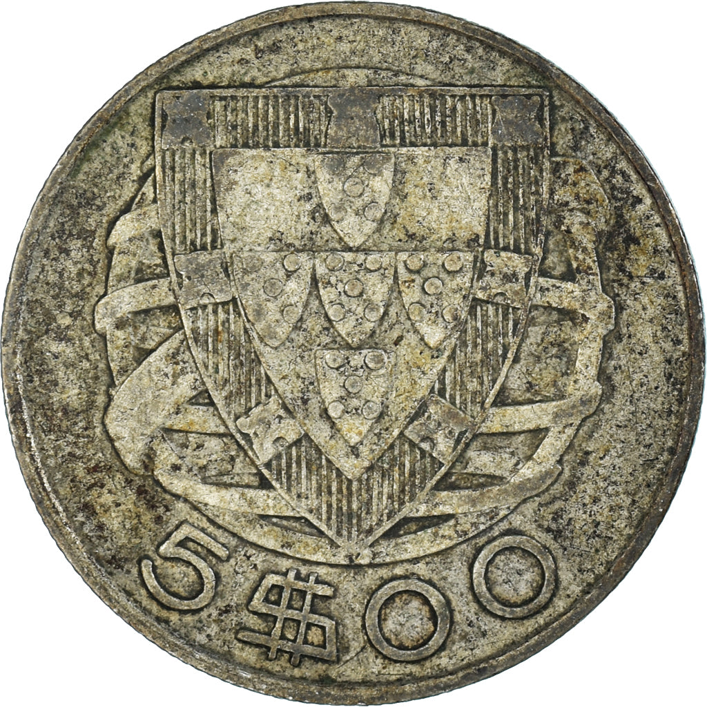 Moneta, Portogallo, 5 Escudos, 1948
