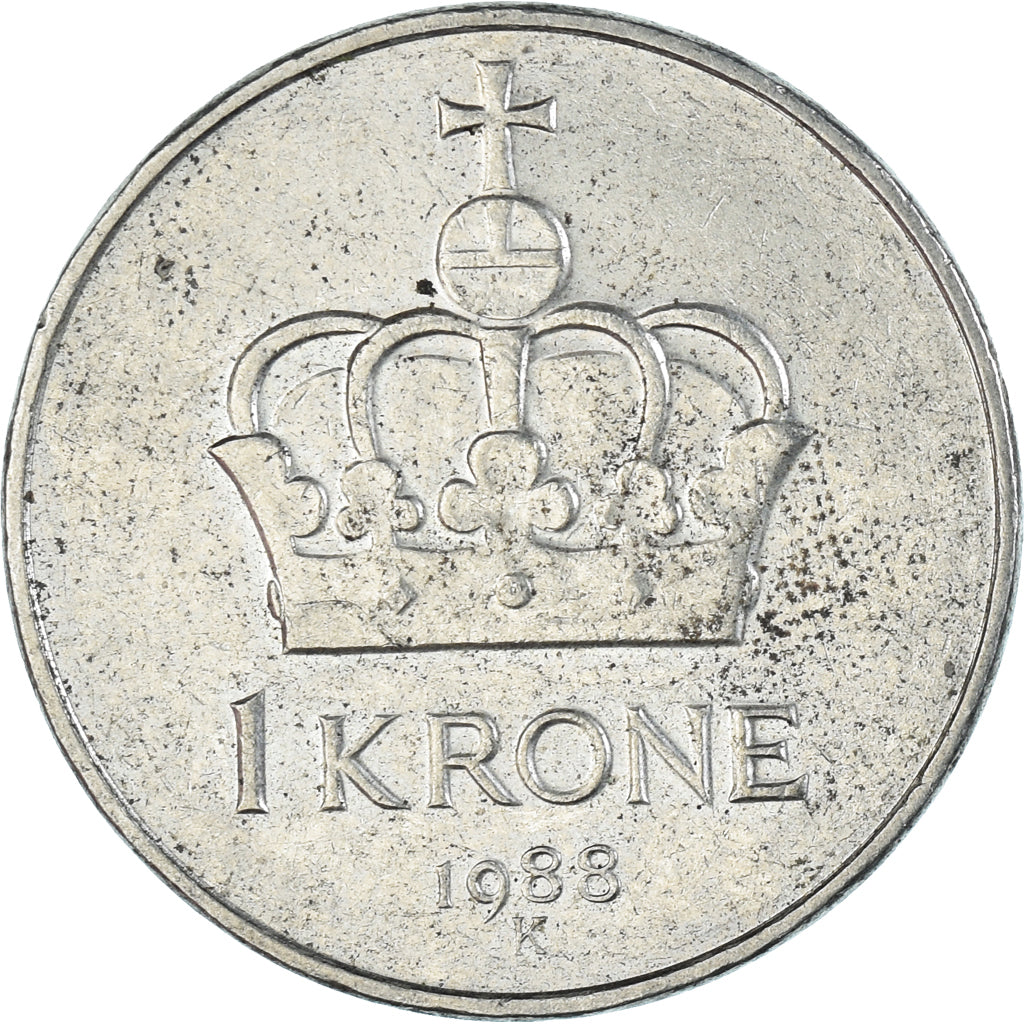 Münze, Norwegen, Krone, 1988