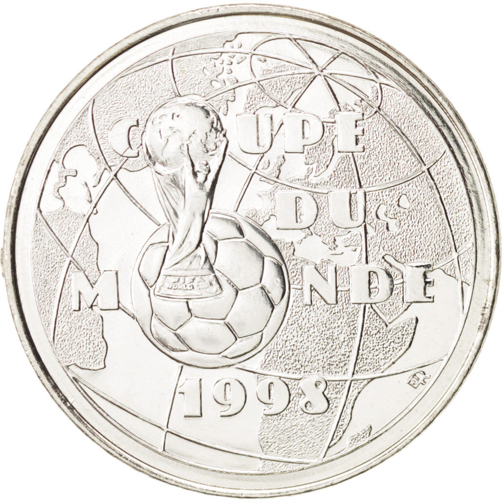 France, Franc World Cup Soccer Games, 1997, MS(64), Silver, KM:1211