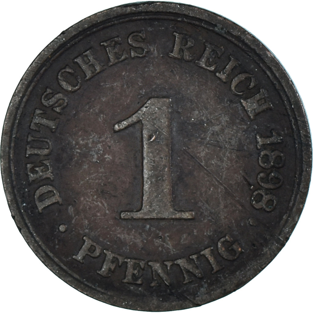 Monnaie, Allemagne, Pfennig, 1898