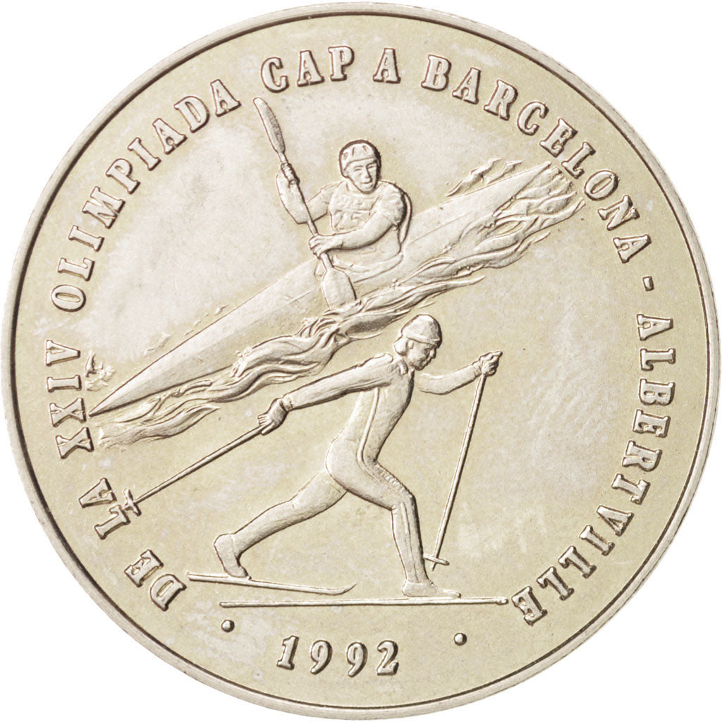 Andorra, 2 Diners, 1987, AU(55-58), Copper-nickel, KM:46.1