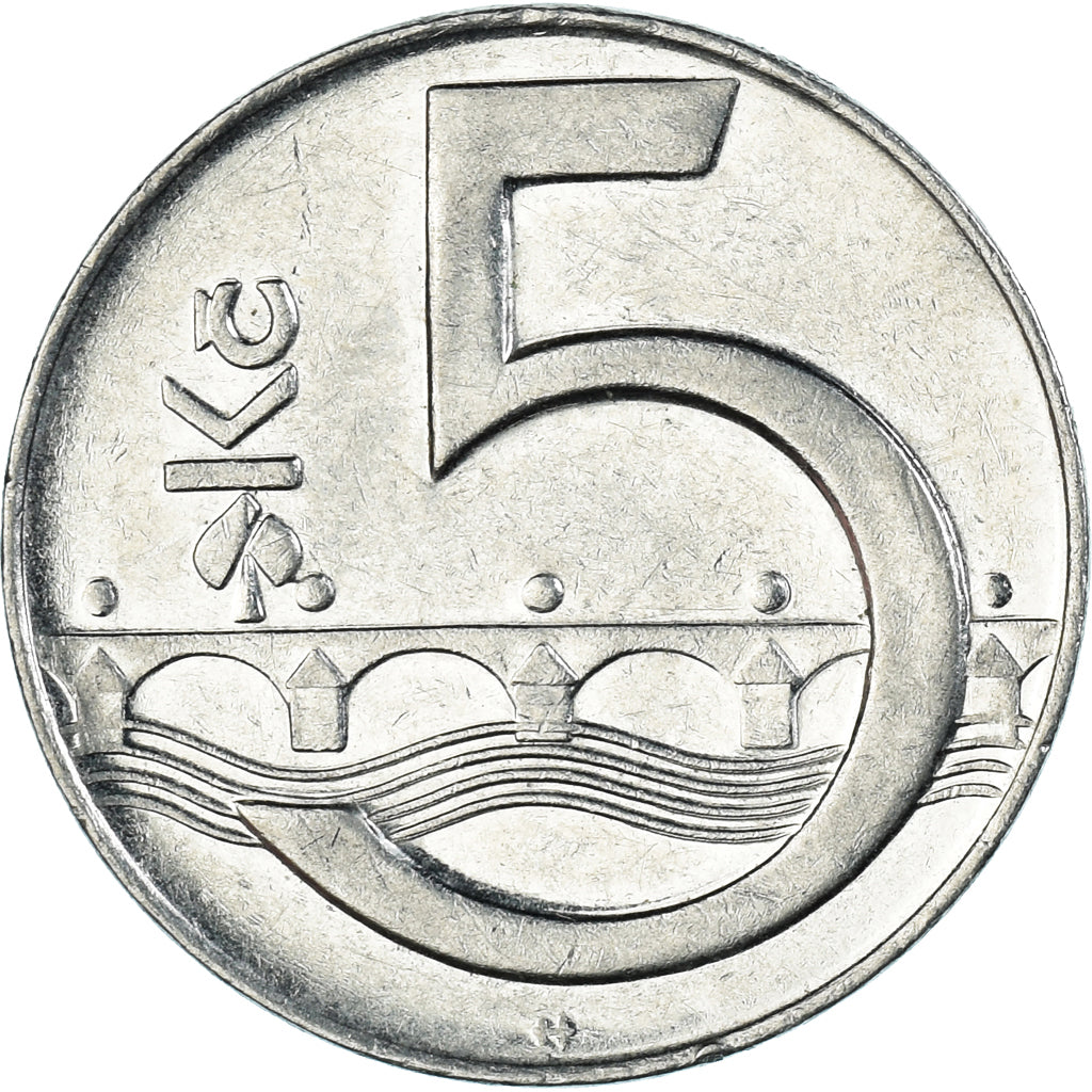 Munten, Tsjechische Republiek, 5 Korun, 1996