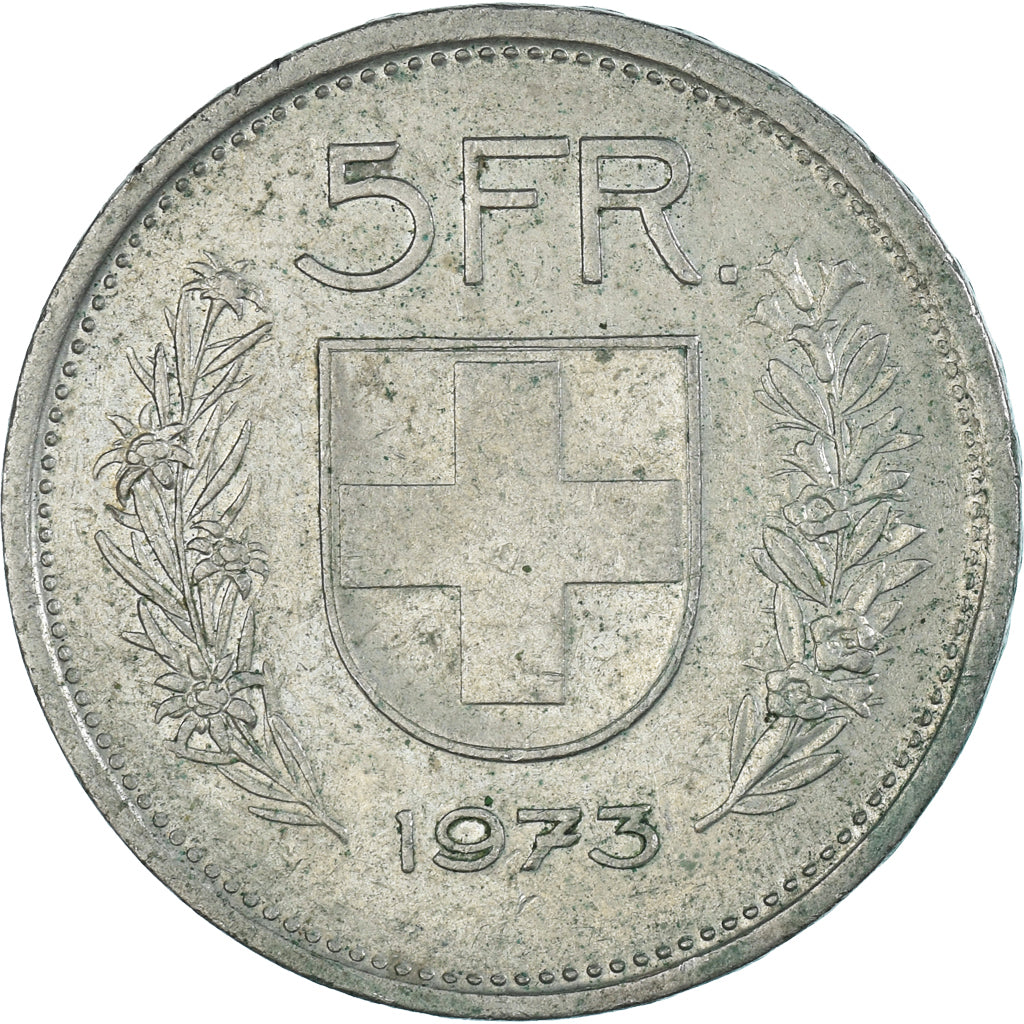 Moneta, Svizzera, 5 Francs, 1973