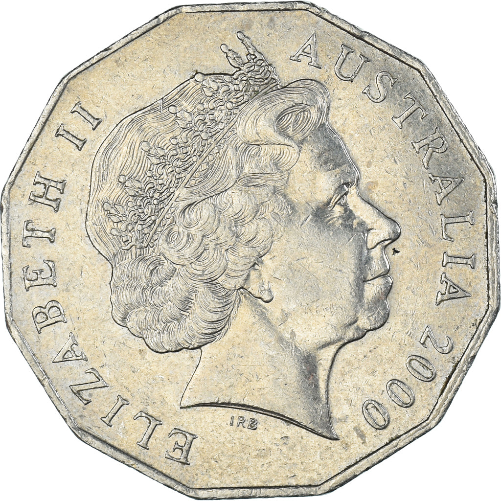 Coin, Australia, 50 Cents, 2000
