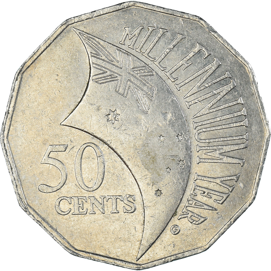 Coin, Australia, 50 Cents, 2000