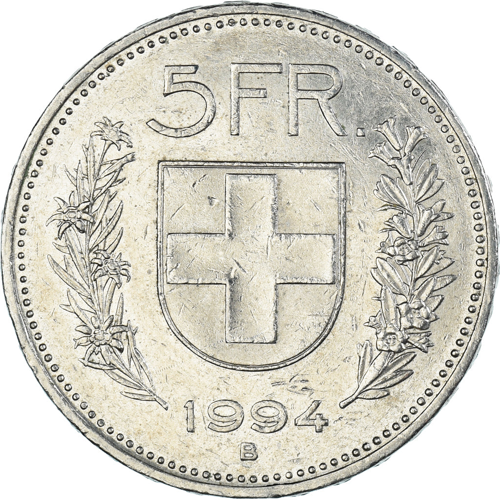 Coin, Switzerland, 5 Francs, 1994