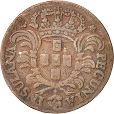 Azores, 5 Reis, 1750, VF(20-25), Copper, KM:1