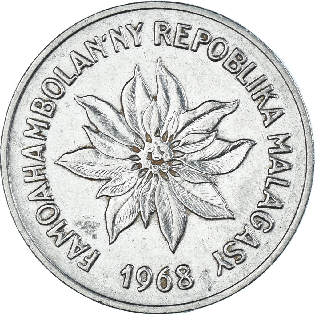 Monnaie, Madagascar, 5 Francs, Ariary, 1968