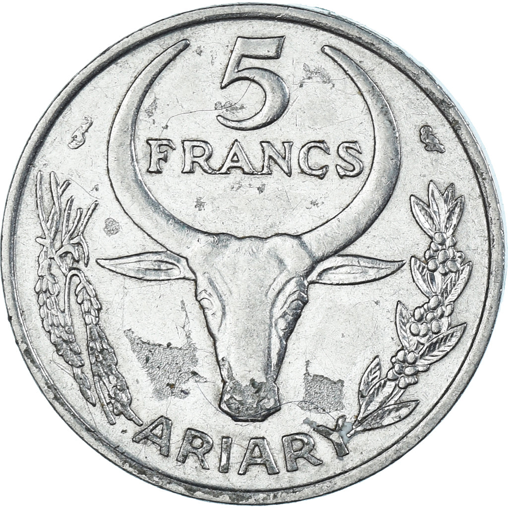 Monnaie, Madagascar, 5 Francs, Ariary, 1968