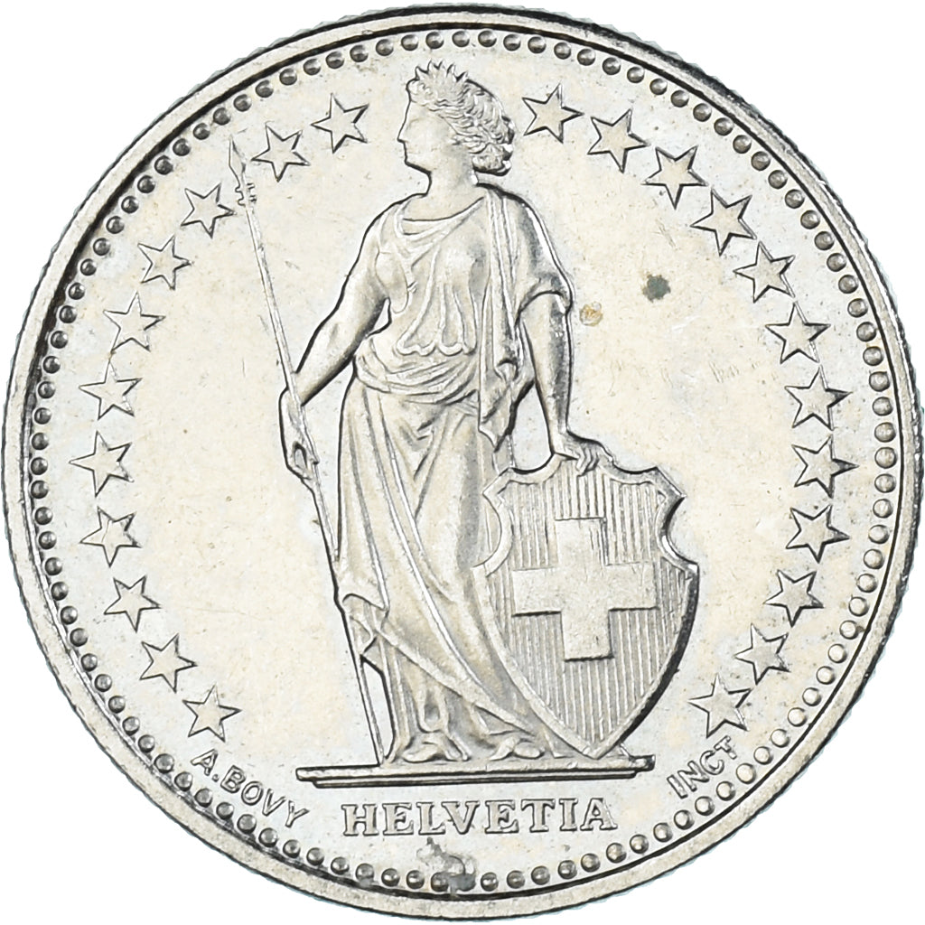 Münze, Schweiz, 1/2 Franc, 2008