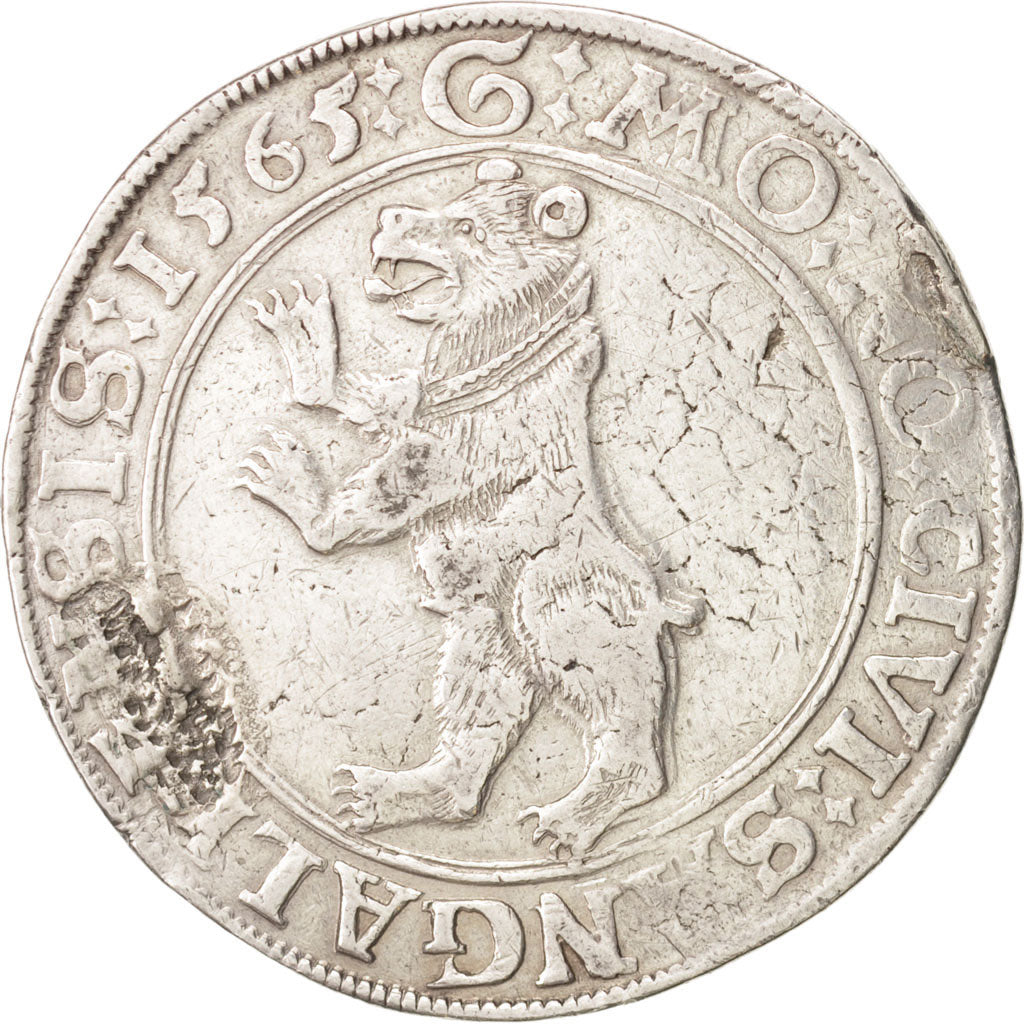 Switzerland, City of Saint Gallen, Silver Thaler, 1565, EF(40-45), Dav 8792