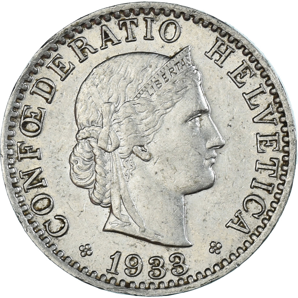 Moneta, Szwajcaria, 20 Rappen, 1933