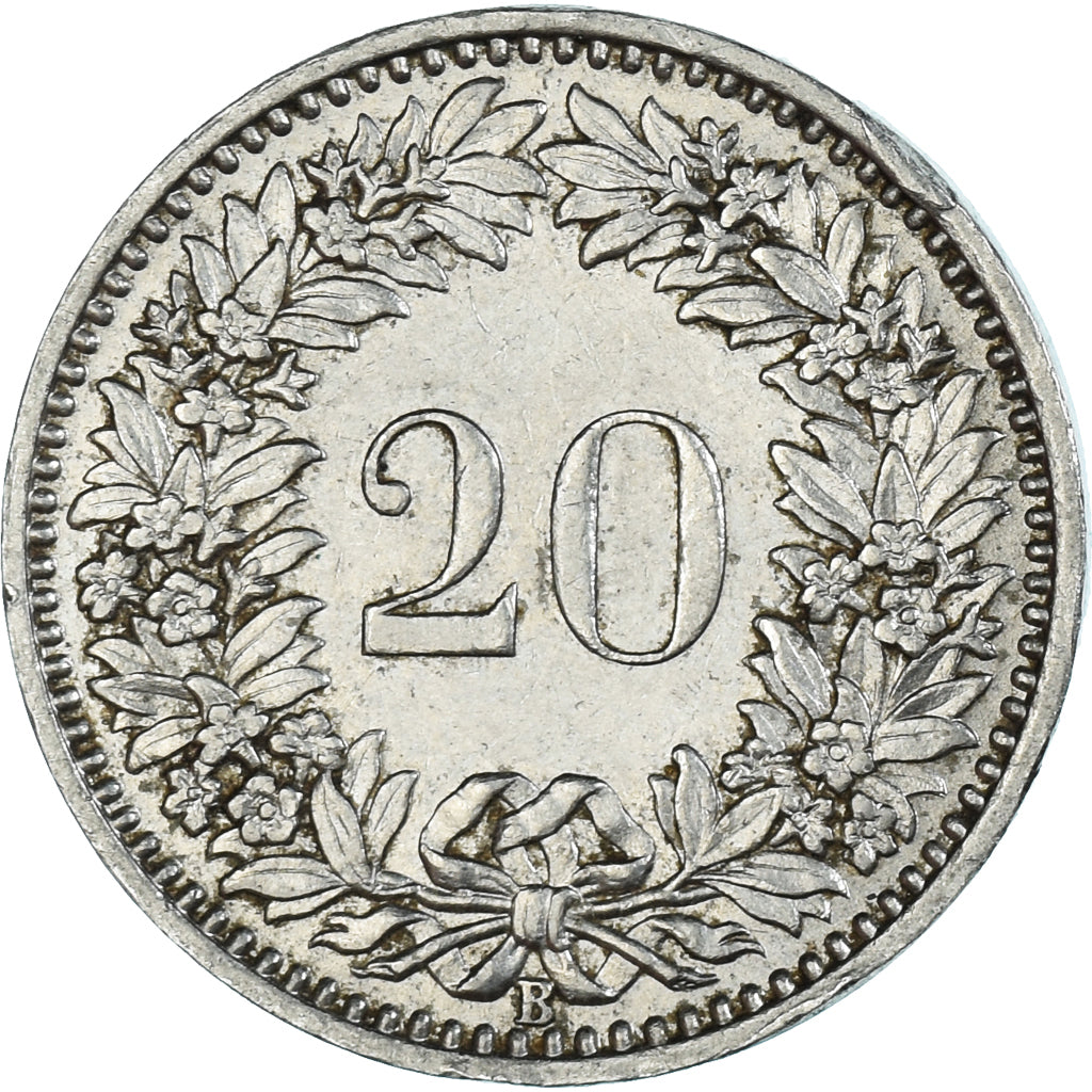 Moneta, Szwajcaria, 20 Rappen, 1933