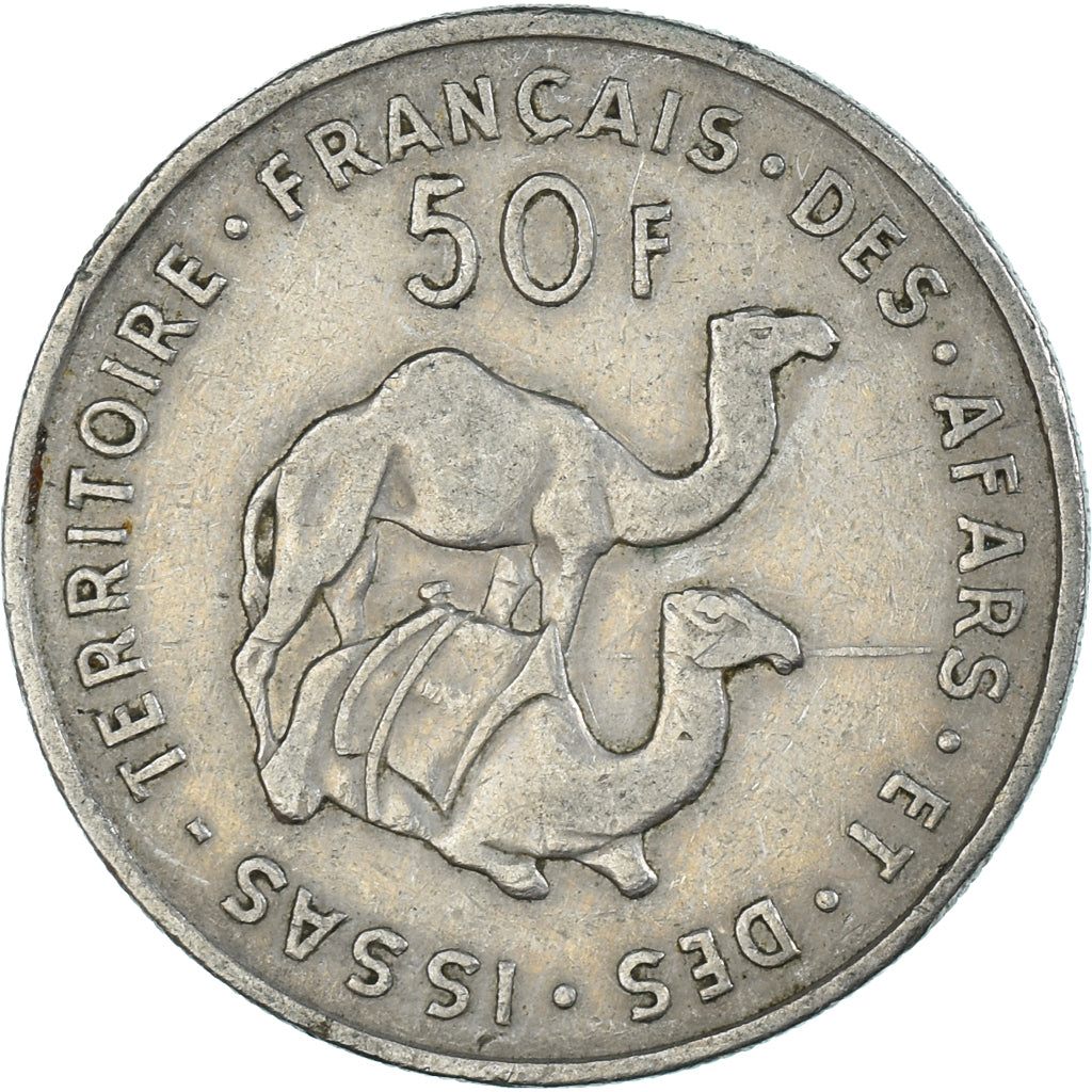 Coin, FRENCH AFARS & ISSAS, 50 Francs, 1975