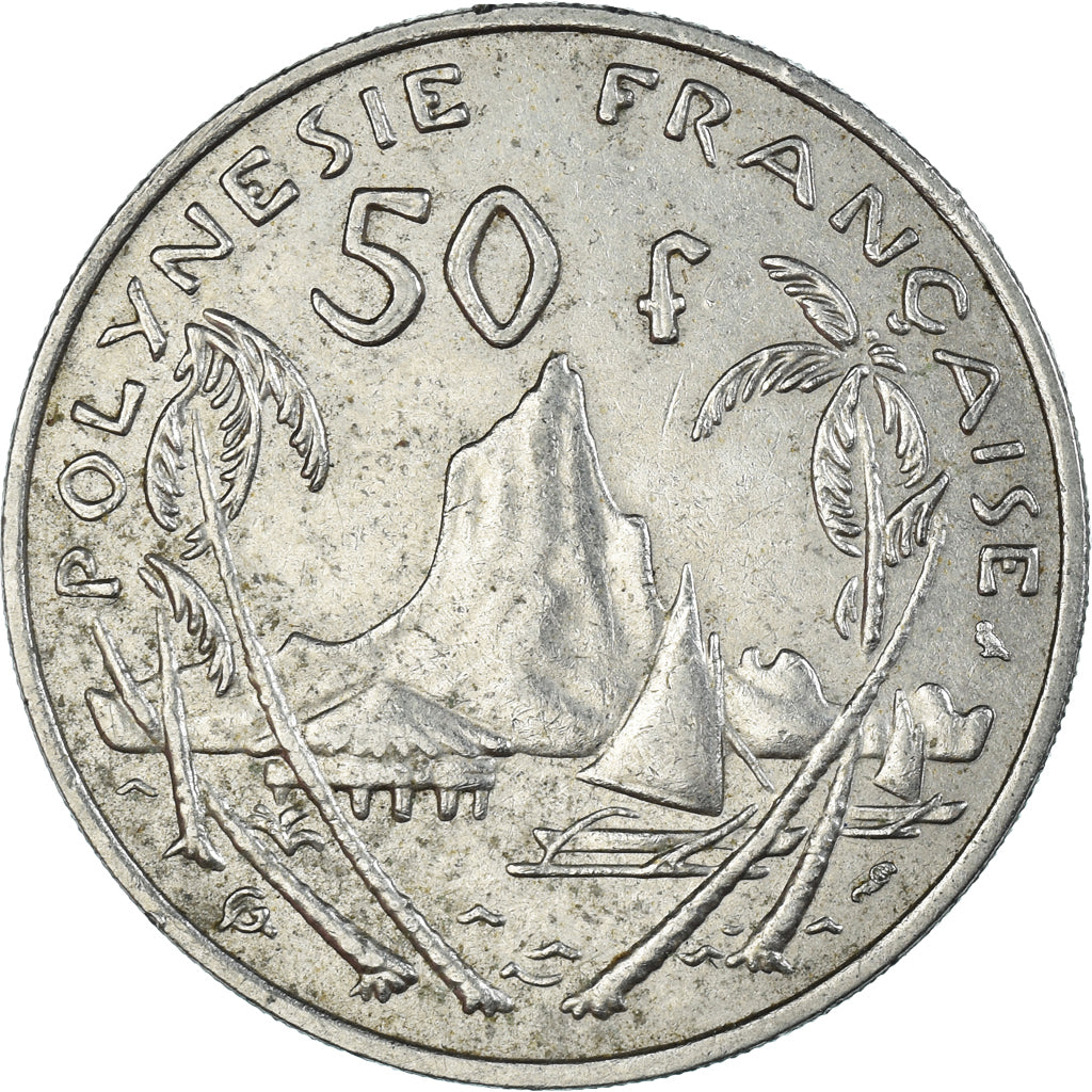 Moneta, Polinesia francese, 50 Francs, 1967