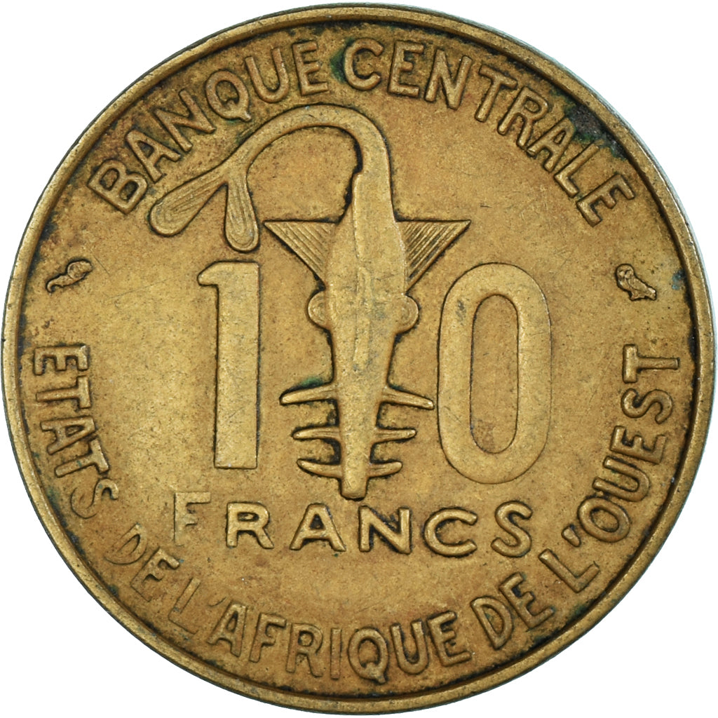 Moeda, Estados da África Ocidental, 10 Francs, 1966