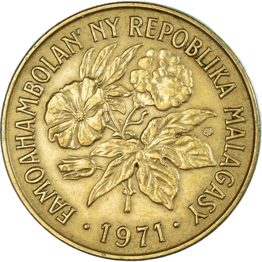 Münze, Madagascar, 20 Francs, 4 Ariary, 1971