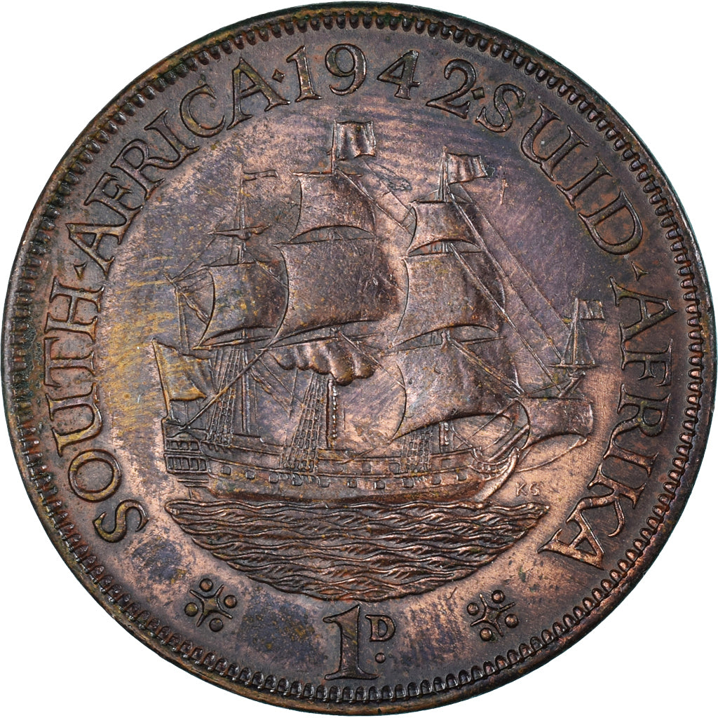 Coin, South Africa, Shilling, 1942