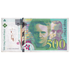 França, 500 Francs, Pierre et Marie Curie, 1995, J031582007, EF(40-45)
