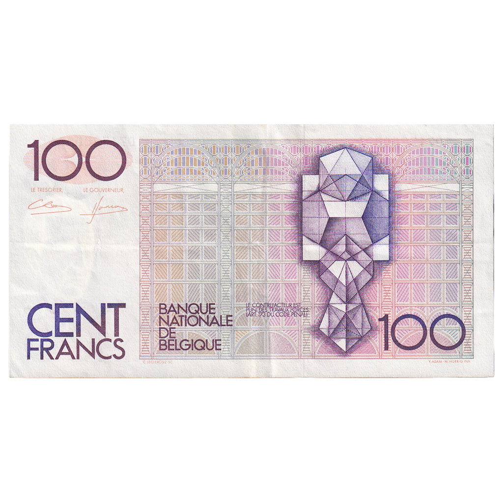 Belgium, 100 Francs, KM:142a, EF(40-45)