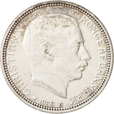 Dänemark, Christian X, 2 Kroner, 1930, Copenhagen, EF(40-45), Silver, KM:829