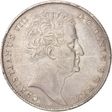 Danimarca, Christian VIII, Speciedaler, 1845, Copenhagen, BB, Argento, KM:720.1
