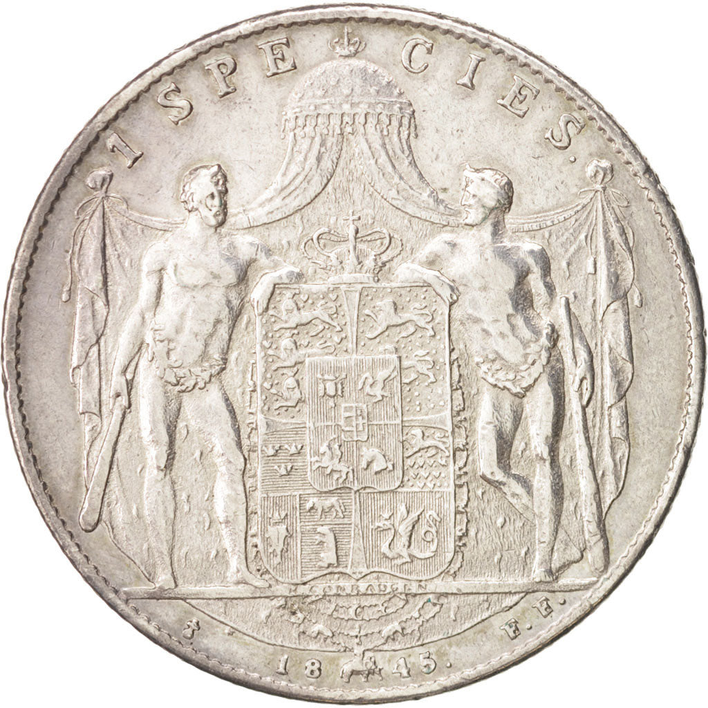 Denmark, Christian VIII, Speciedaler, 1845, Copenhagen, EF(40-45), Silver