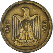 Monnaie, Égypte, 5 Milliemes, 1960