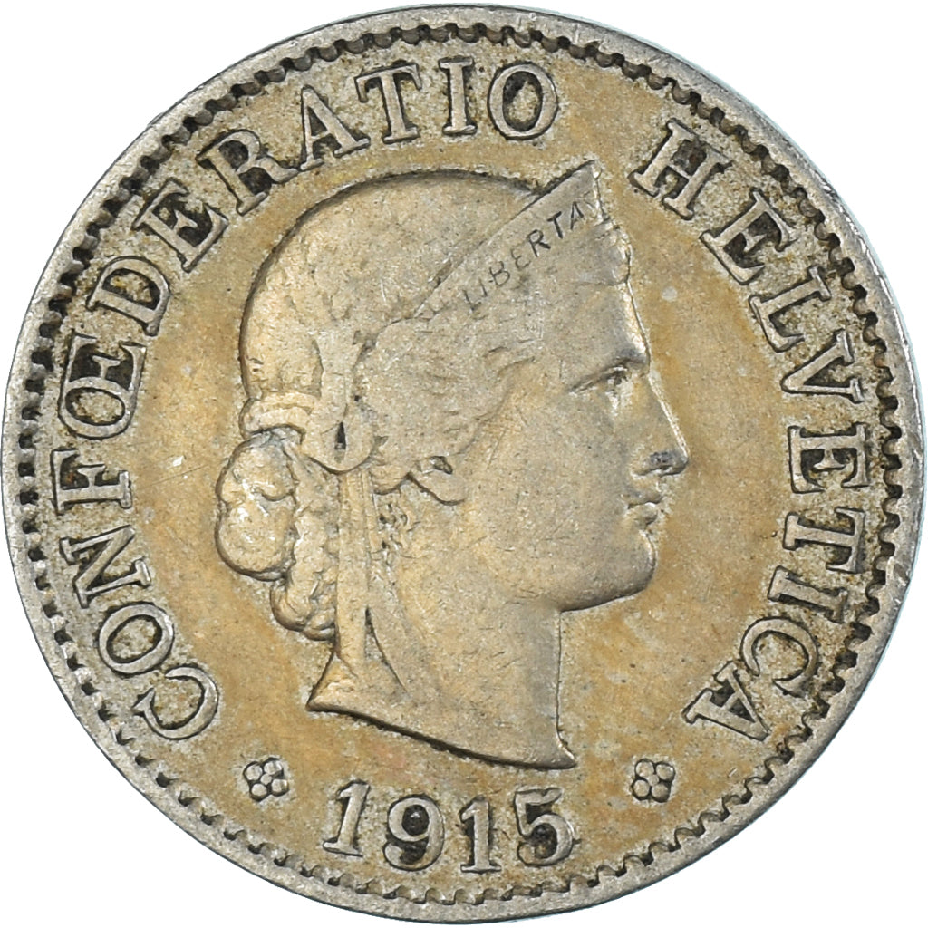 Münze, Schweiz, 5 Rappen, 1915