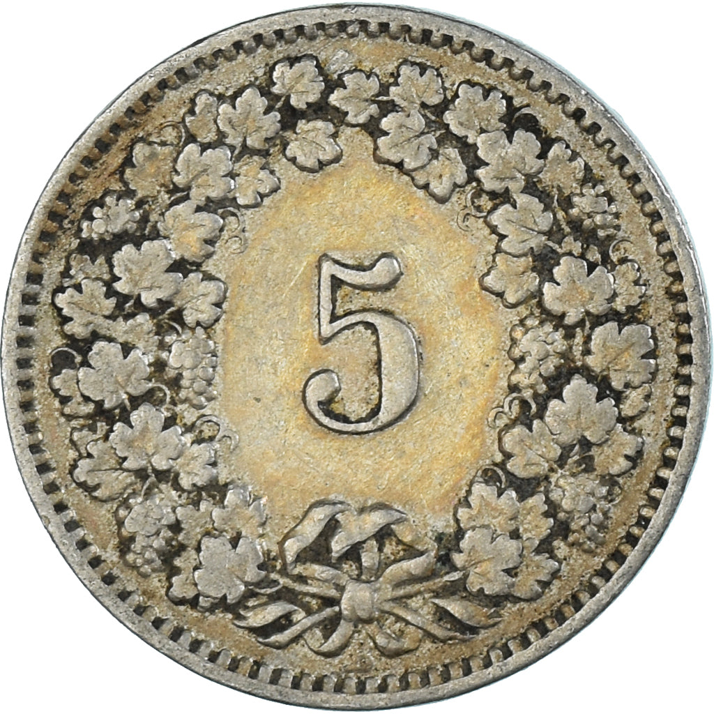 Münze, Schweiz, 5 Rappen, 1915