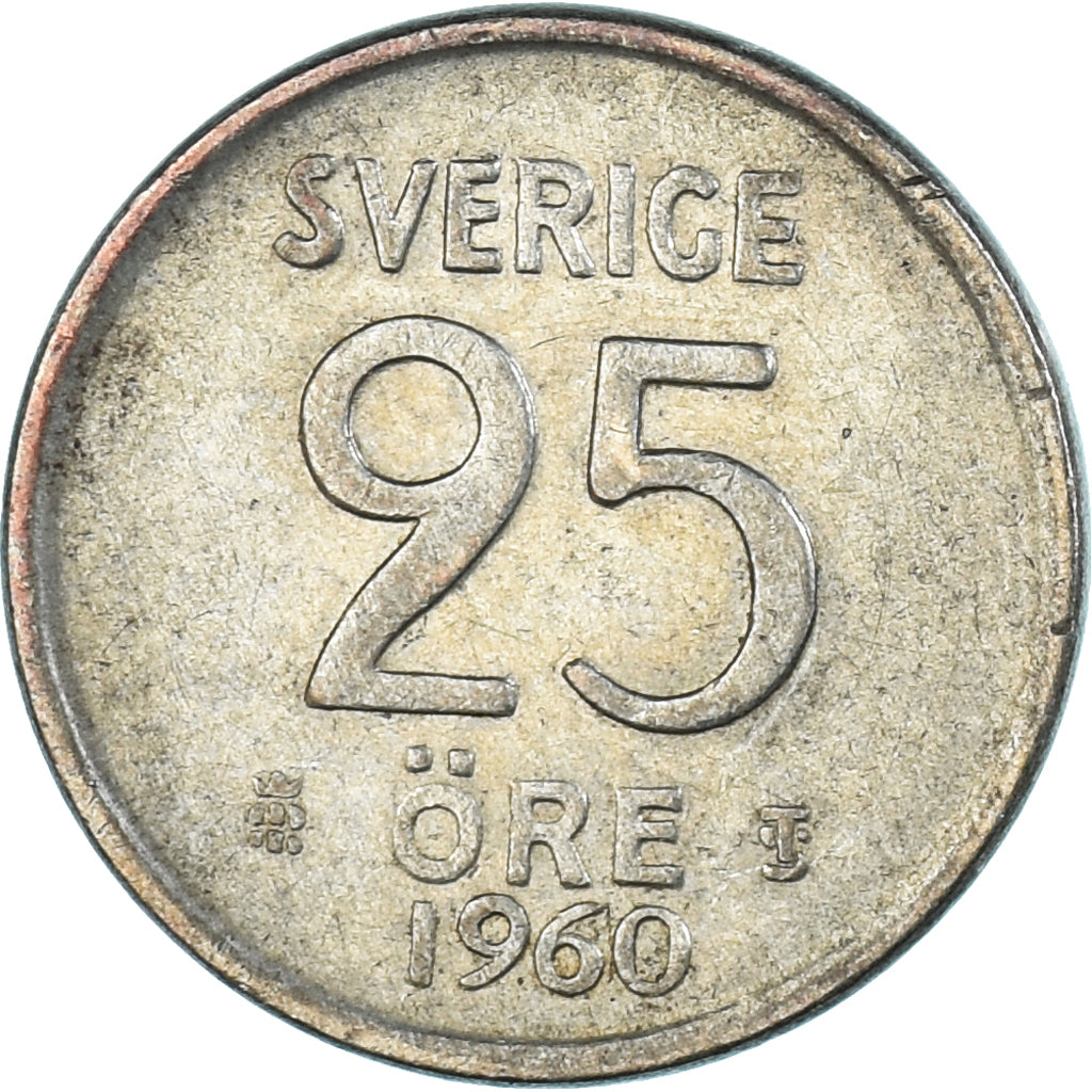 Coin, Sweden, 25 Öre, 1960