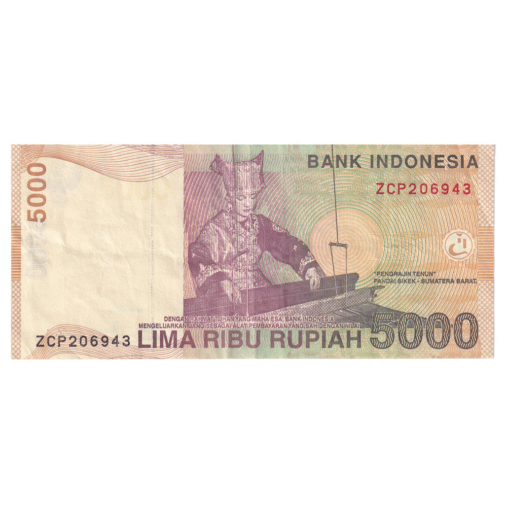 Indonesien, 5000 Rupiah, 2001, KM:142a, SS